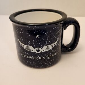Intelligentsia Coffee Dark Blue Speckled Mug